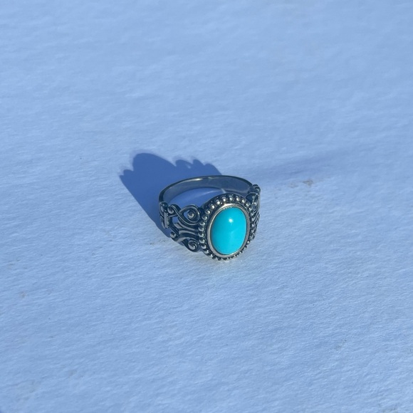 Sterling Silver 925 turquoise ring - Picture 2 of 6